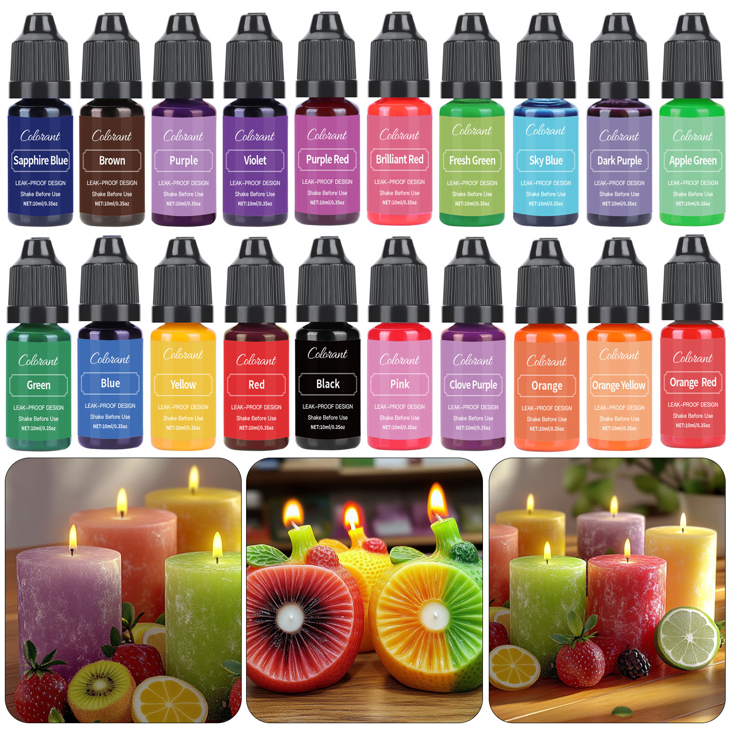 Candle Dye Chip - Liquid Candle Dye For Soy Wax