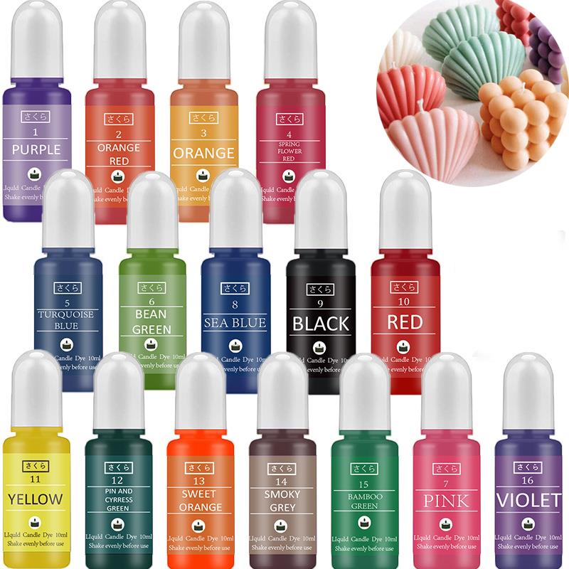 10ml/Bottle Candle Wax Pigment - đánh giá và giá Candle Dye Chip