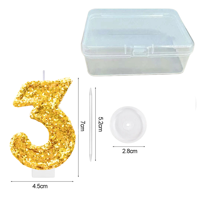 Digital Birthday Candle Gold C - đánh giá và giá Candle Making Things