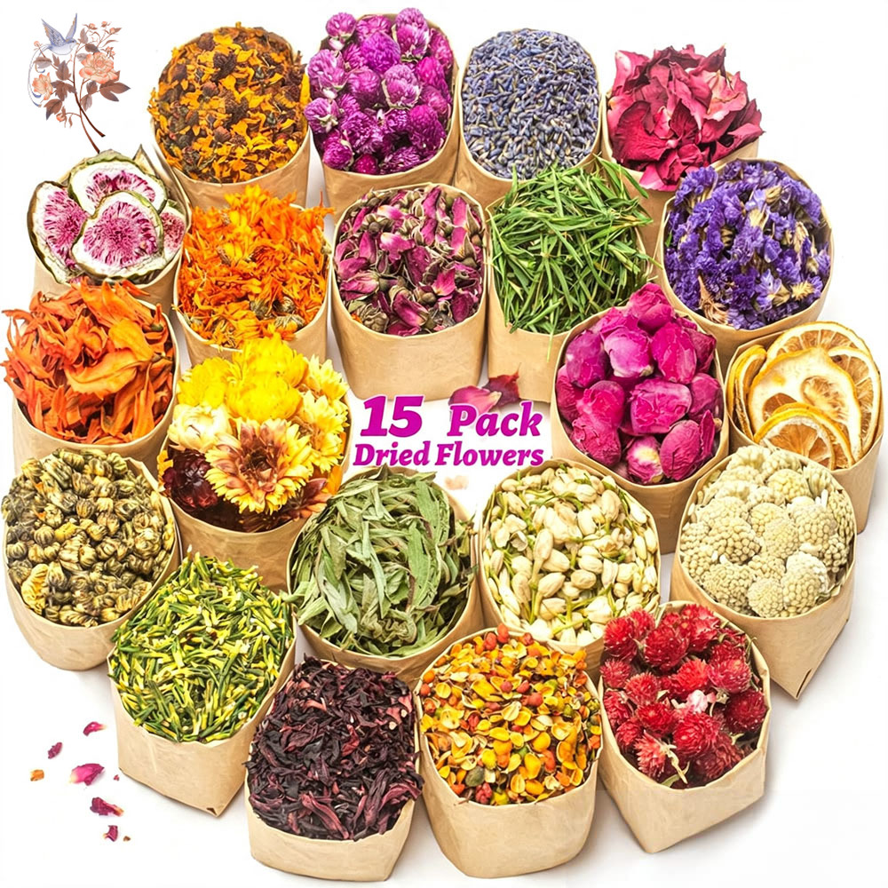 15 Bags Dried Flower Artisan K - đánh giá và giá Candle Making Bath