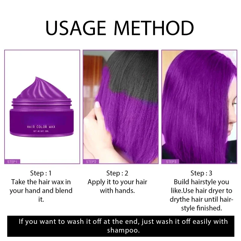 Temporary Dye Hair Wax Gray Ha - đánh giá và giá Candle Dye Chip