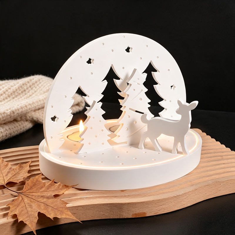 Christmas Elk Tealight Candle  - đánh giá và giá Candle Making Business
