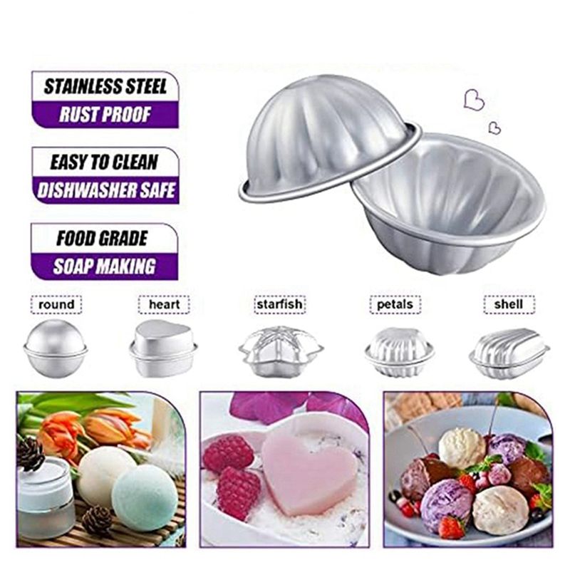 ABKS-24 Pcs 6 Shapes Bath- Mak - đánh giá và giá Candle Making Bath