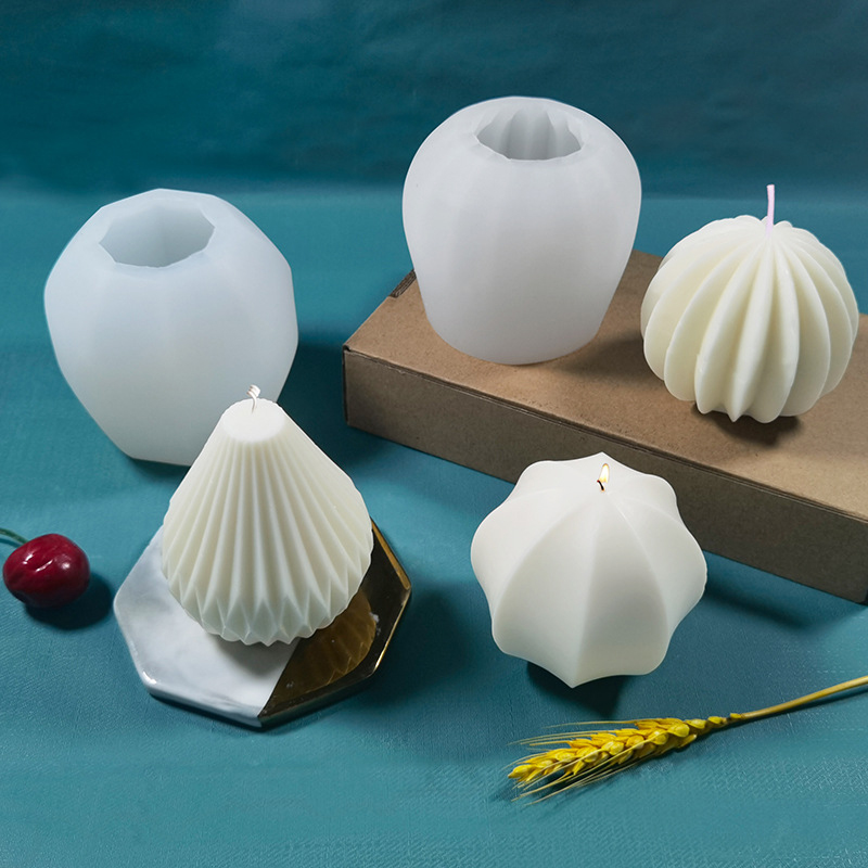 3D Silicone Candle Molds Geome - đánh giá và giá Candle Making Bath