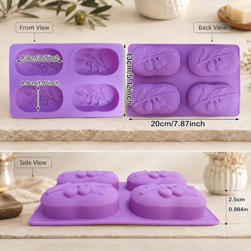 Olive Branch Silicone Mold For - đánh giá và giá Candle Making Bath