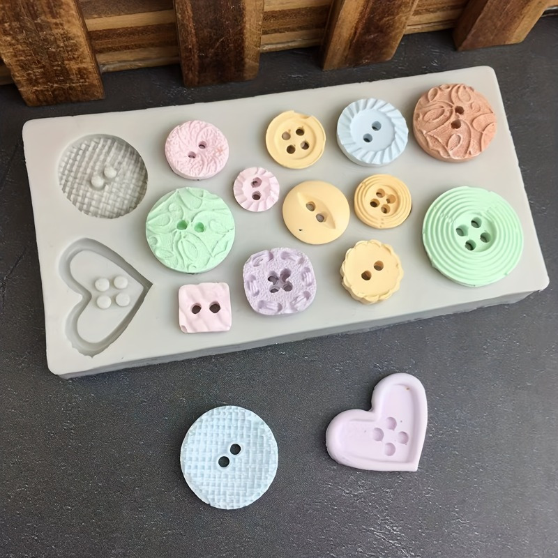 Buttons Shape Silicone Mold Si - đánh giá và giá Candle Making Business