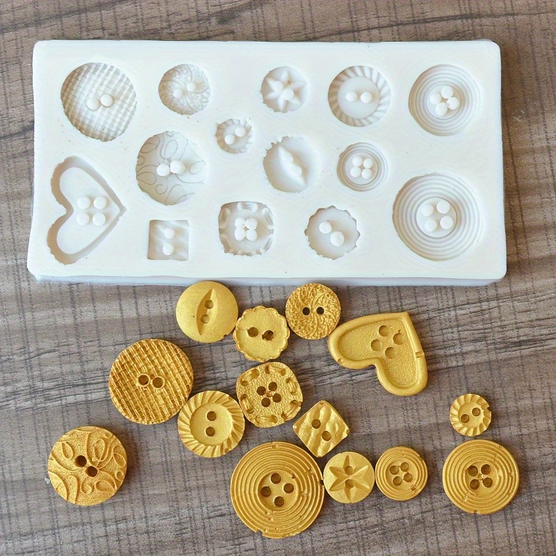Buttons Shape Silicone Mold Si - đánh giá và giá Candle Making Business