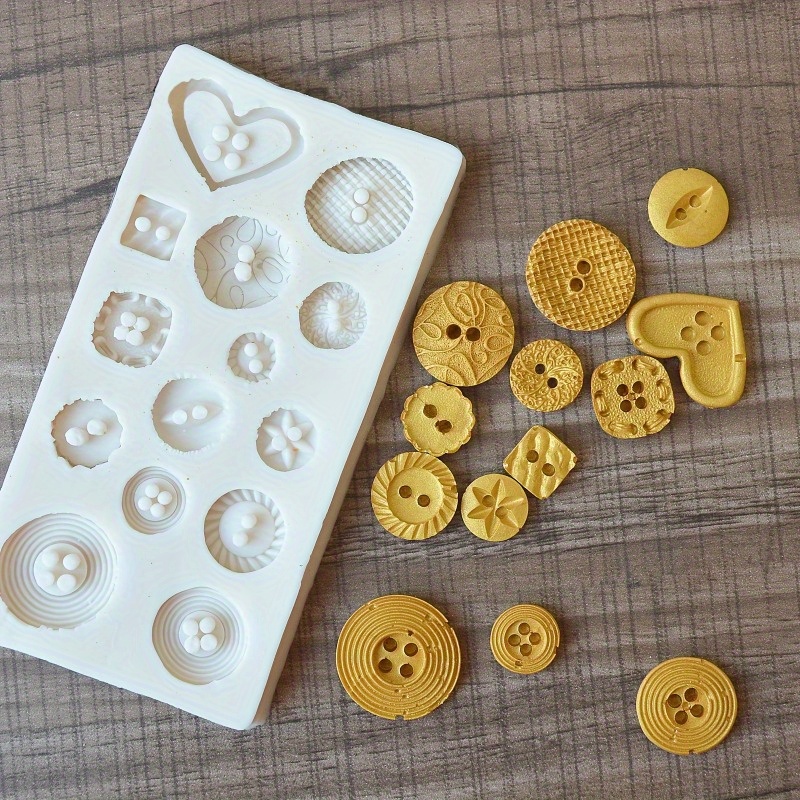Buttons Shape Silicone Mold Si - đánh giá và giá Candle Making Business