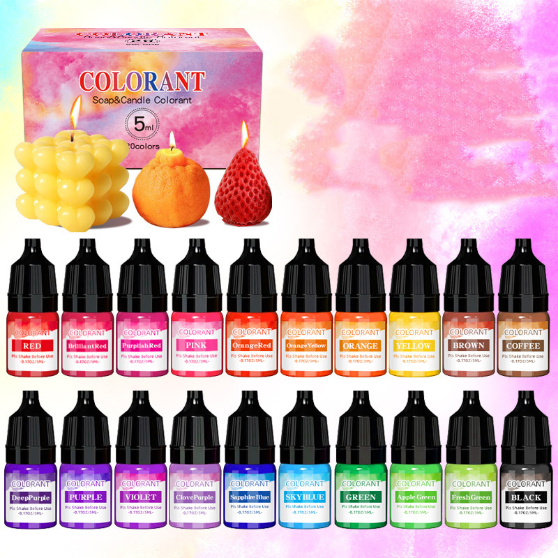 20 Color Candle Dyes Pigment A - đánh giá và giá Candle Dye Chip