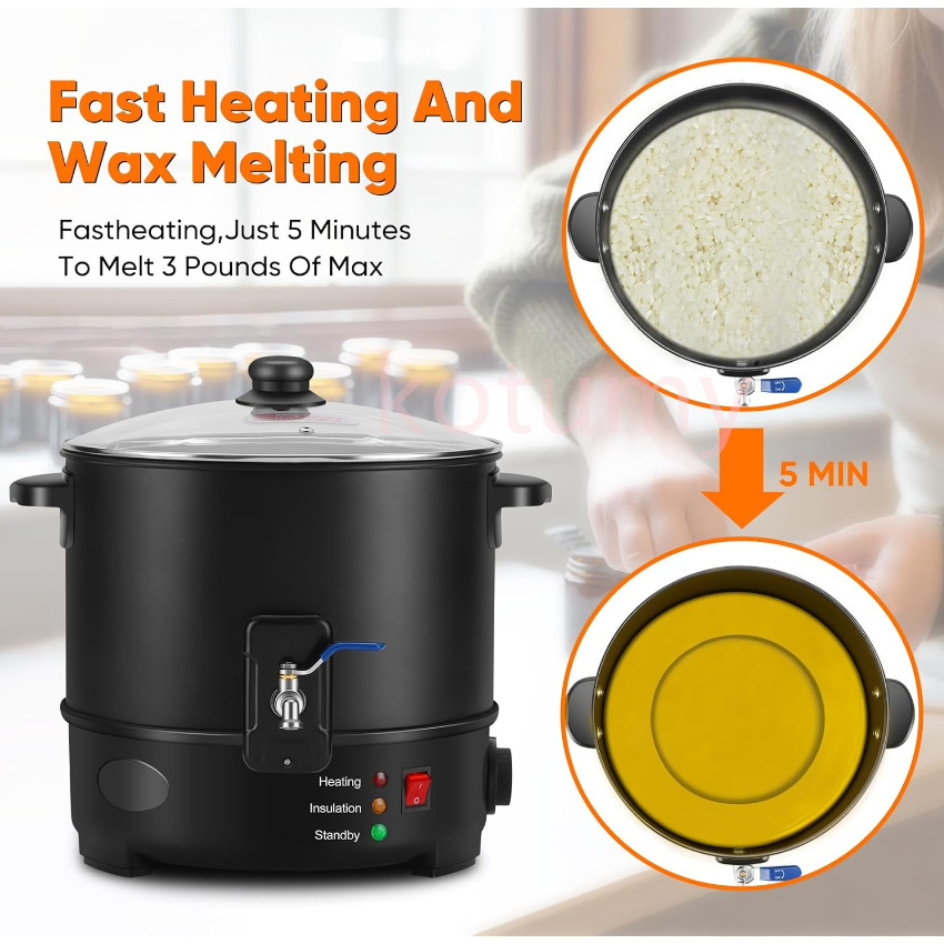 EU US Plug Electric Melting Ca - đánh giá và giá Candle Making Wax