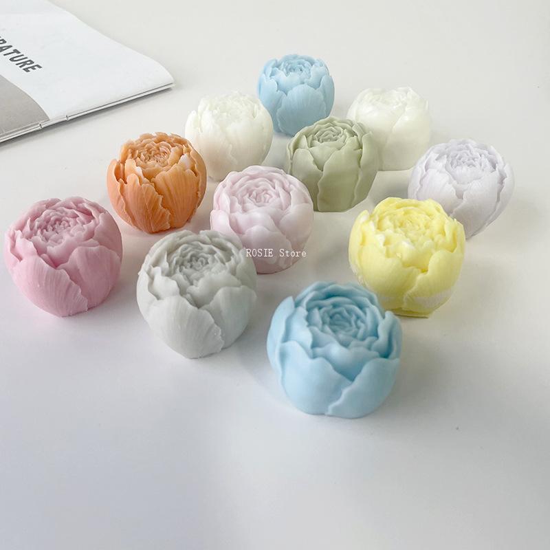 3D Peony Flower Silicone Mold  - đánh giá và giá Candle Making Business