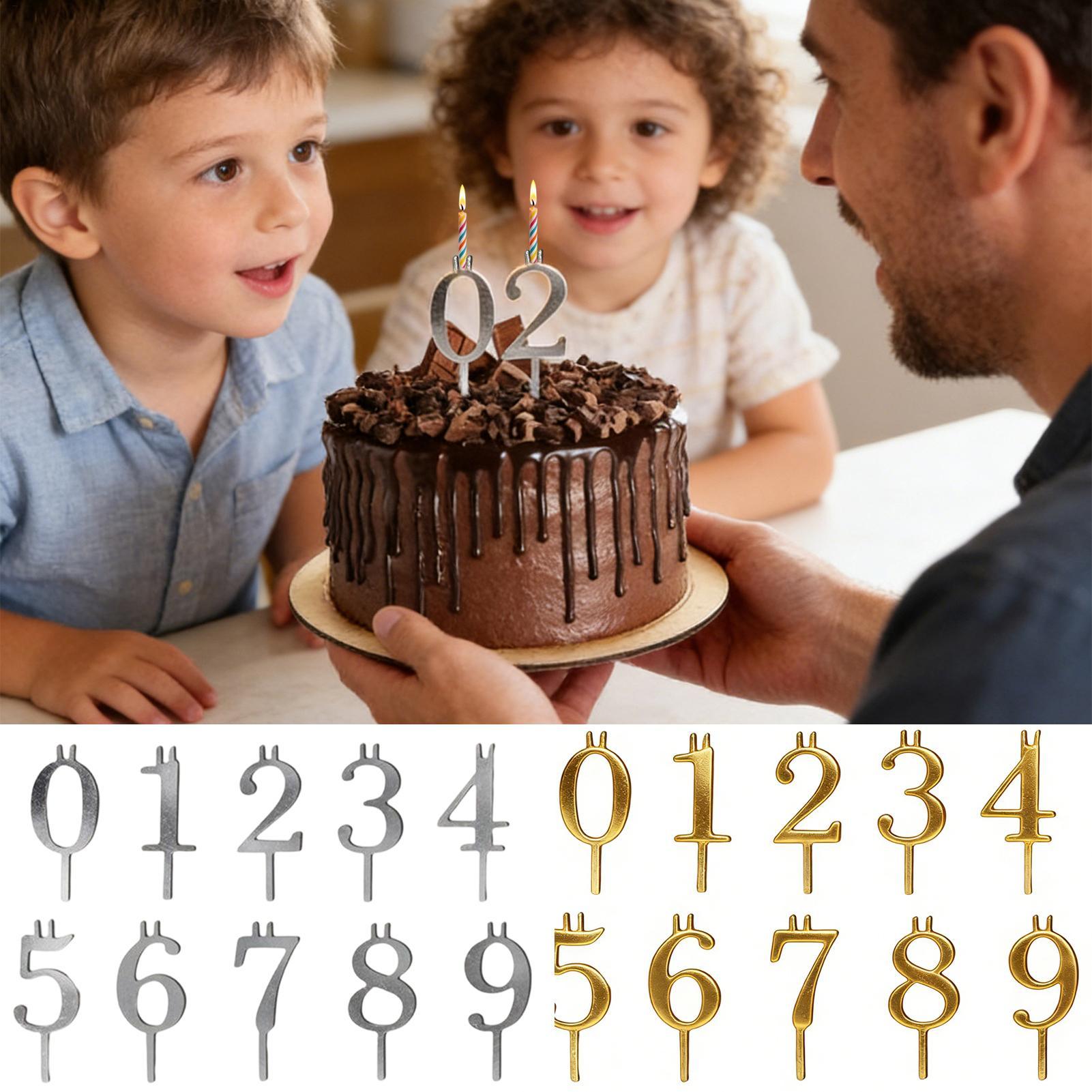 10pcs 0-9 Number Cake Toppers  - đánh giá và giá Candle Making Business