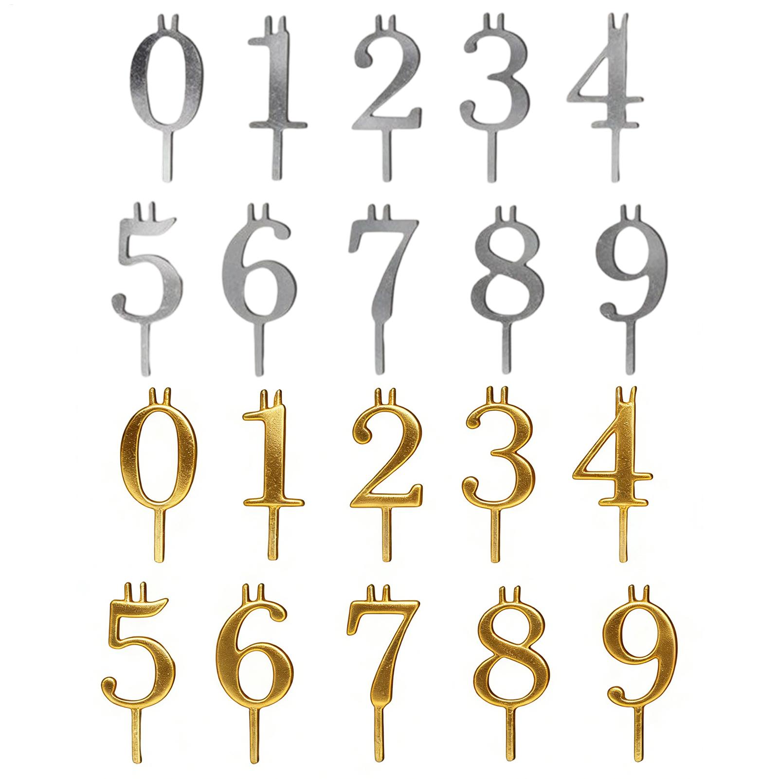 10pcs 0-9 Number Cake Toppers  - đánh giá và giá Candle Making Business